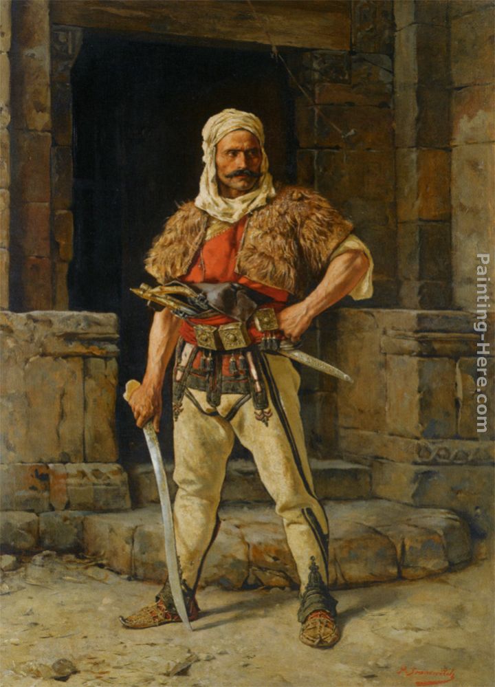 A Serbian Warrior painting - Paul Joanovitch A Serbian Warrior art painting